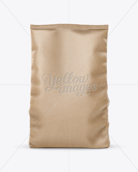 Kraft Stand-up Bag Mockup - Front View