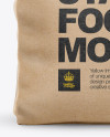 Kraft Stand-up Bag Mockup - Front View