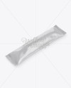 Glossy Stick Sachet Mockup - Halfside View (High-Angle Shot)