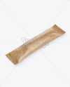 Kraft Stick Sachet Mockup - Halfside View (High-Angle Shot) Kraft Stick Sachet Mockup - Halfside View (High-Angle Shot)