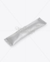 Matte Stick Sachet Mockup - Halfside View (High-Angle Shot)