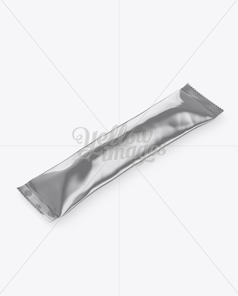 Matte Metallic Stick Sachet Mockup - Halfside View (High-Angle Shot) Matte Metallic Stick Sachet Mockup - Halfside View (High-Angle Shot)
