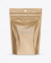 Kraft Stand Up Pouch with Zipper Mockup