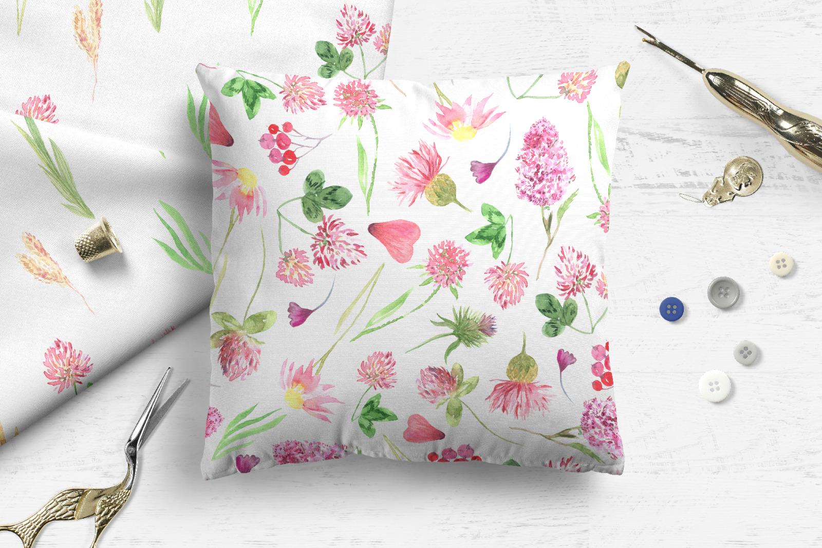 Watercolor Wildflowers Set Watercolor Wildflowers Set