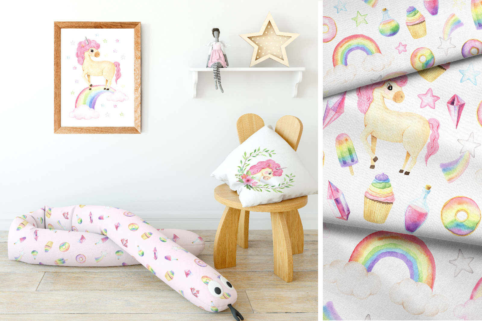 Watercolor Unicorns Set Vol.2 Watercolor Unicorns Set Vol.2