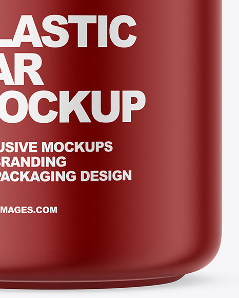 Plastic Jar Mockup