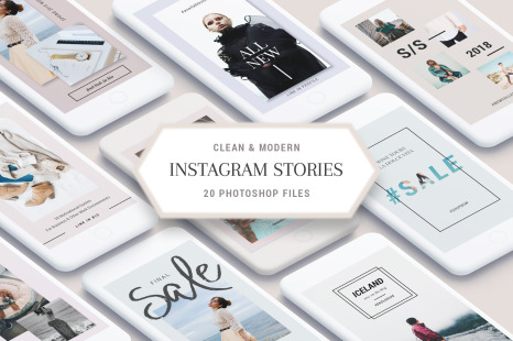 Clean & Modern Instagram Stories - Social Media Templates