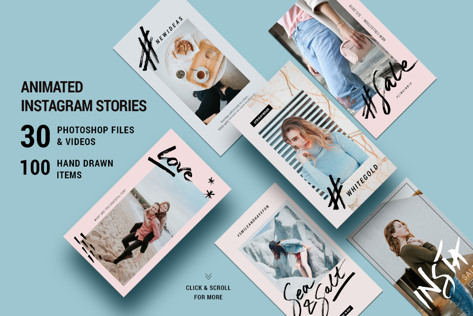 ANIMATED Modern Instagram Story Templates