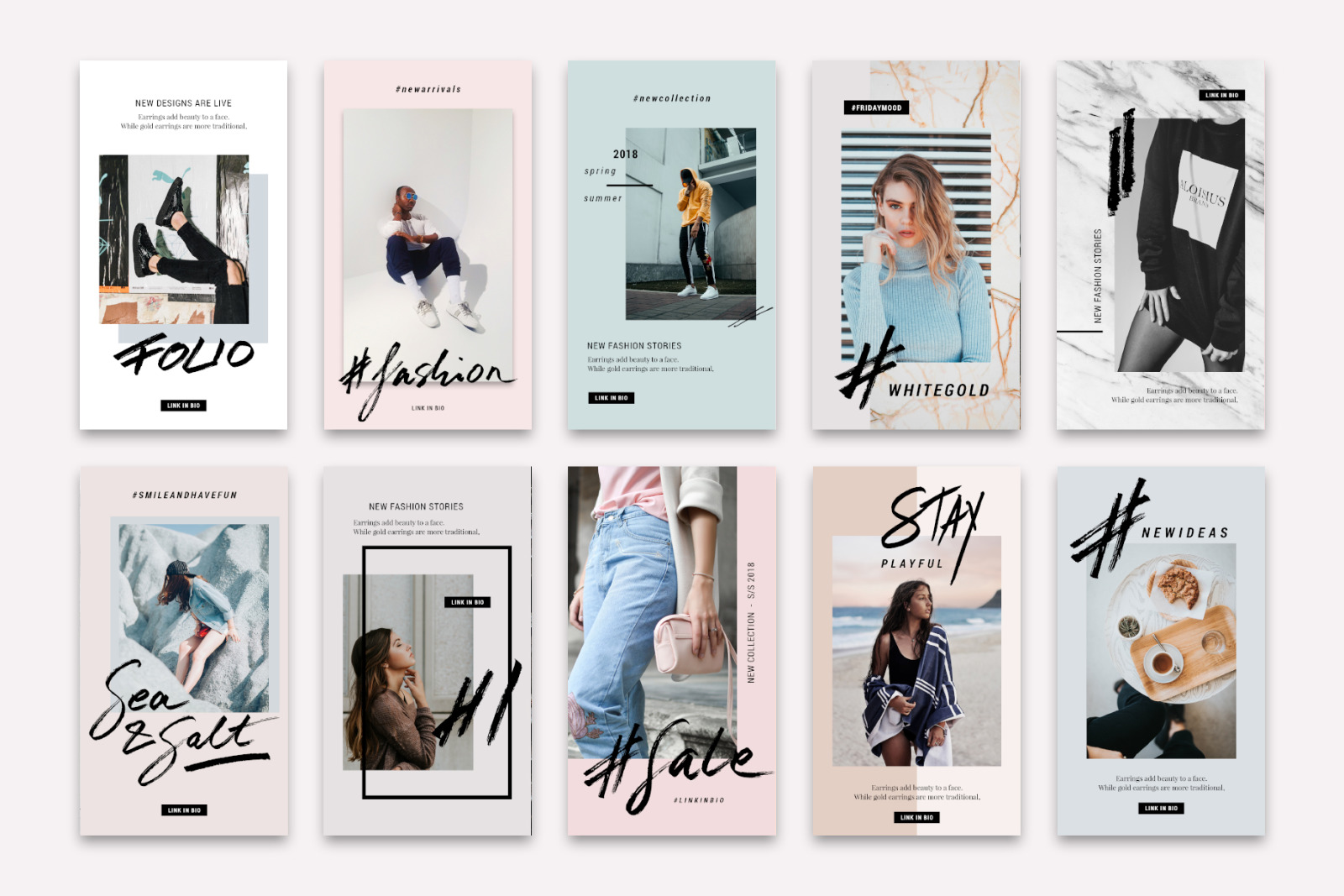 ANIMATED Modern Instagram Story Templates