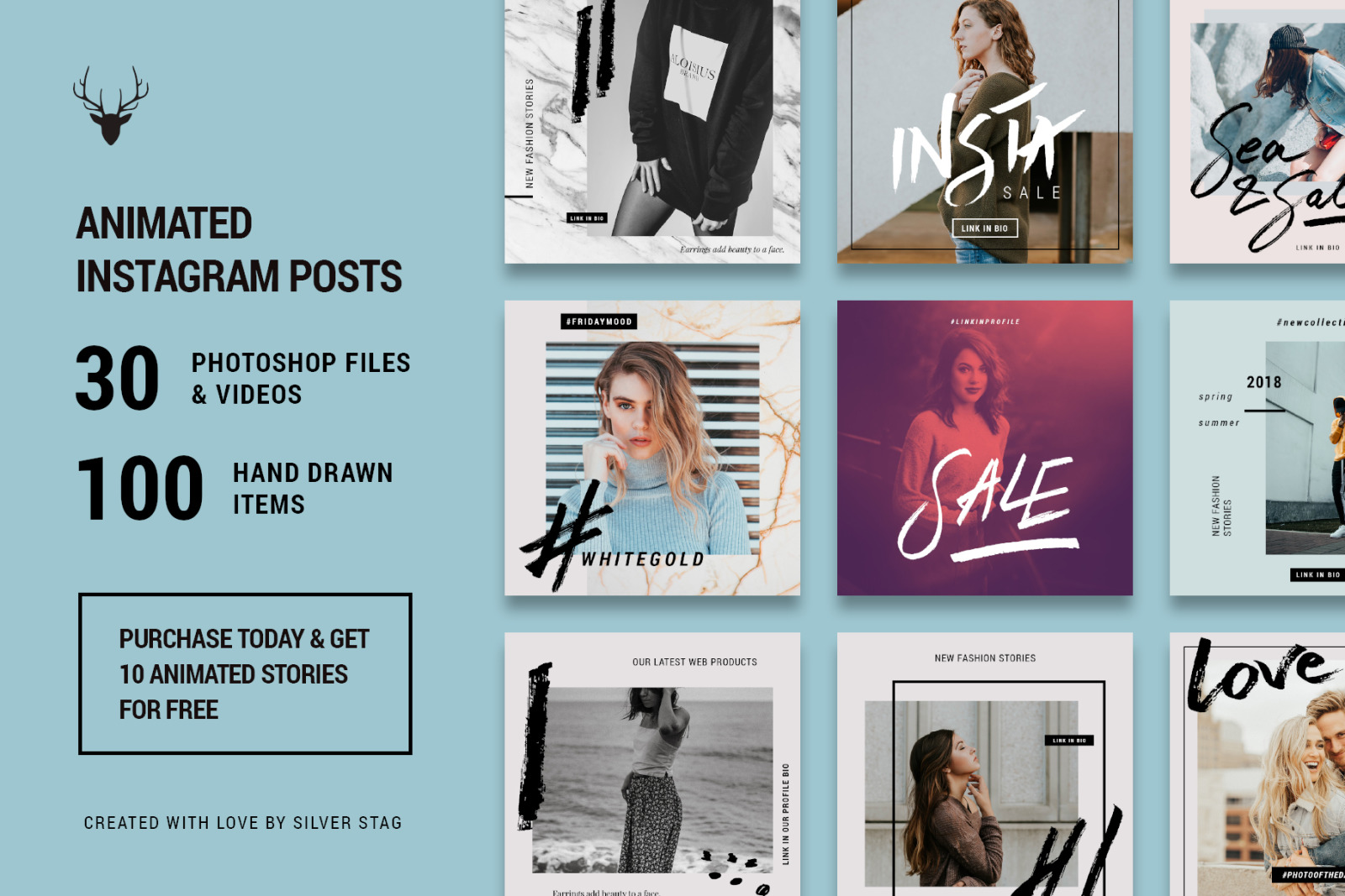 ANIMATED Hand-Drawn Instagram Posts ANIMATED Hand-Drawn Instagram Posts