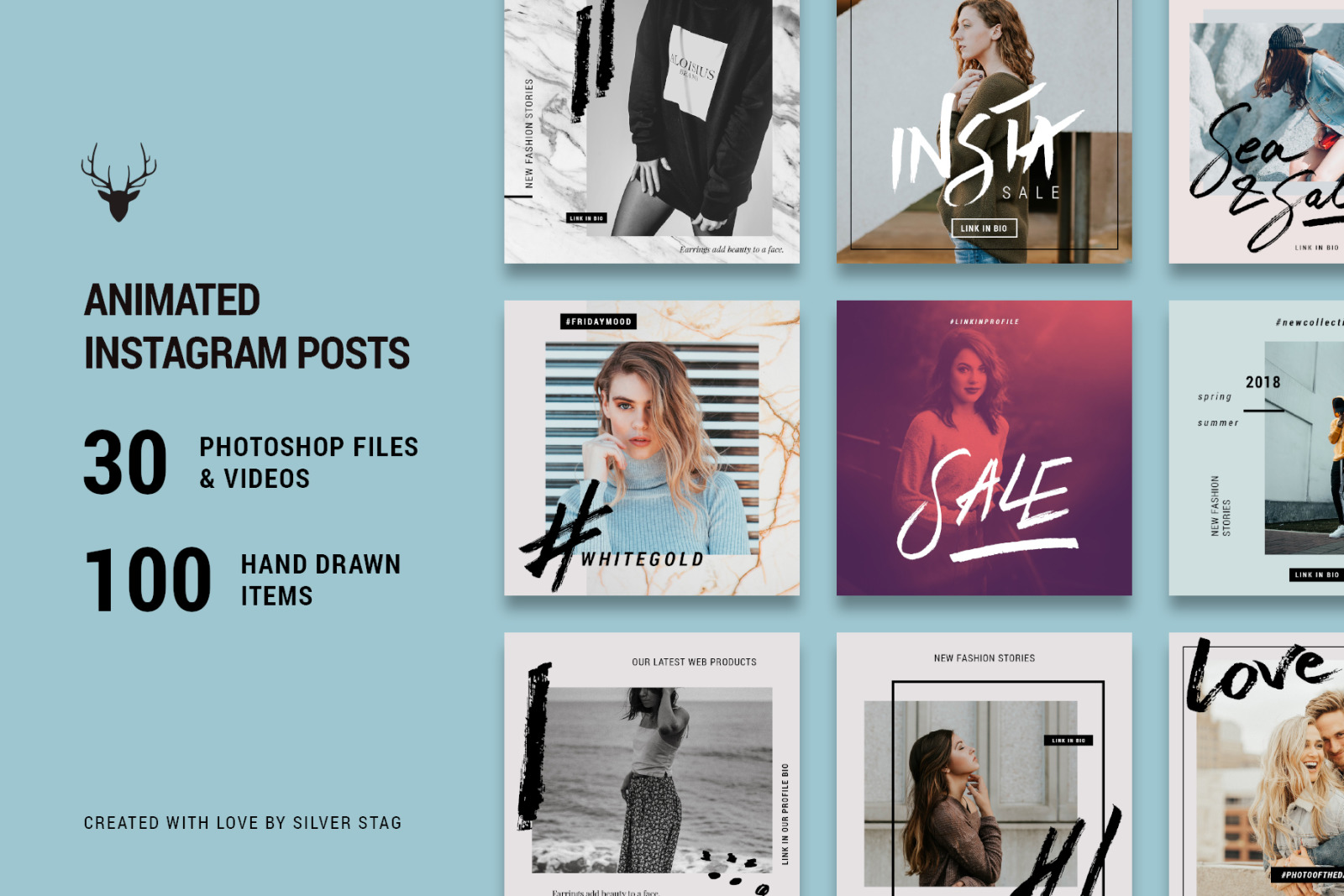 ANIMATED Hand-Drawn Instagram Posts ANIMATED Hand-Drawn Instagram Posts