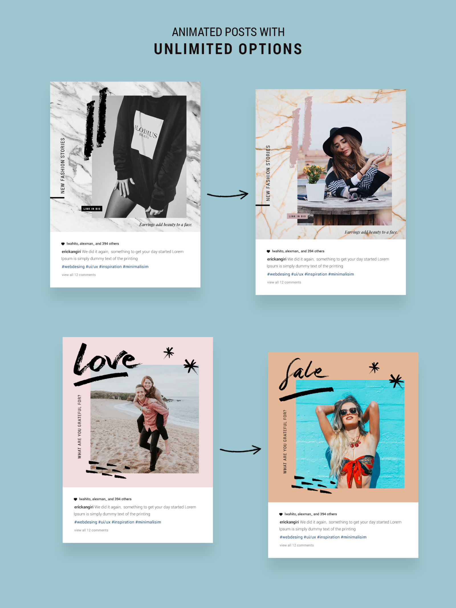 ANIMATED Hand-Drawn Instagram Posts ANIMATED Hand-Drawn Instagram Posts