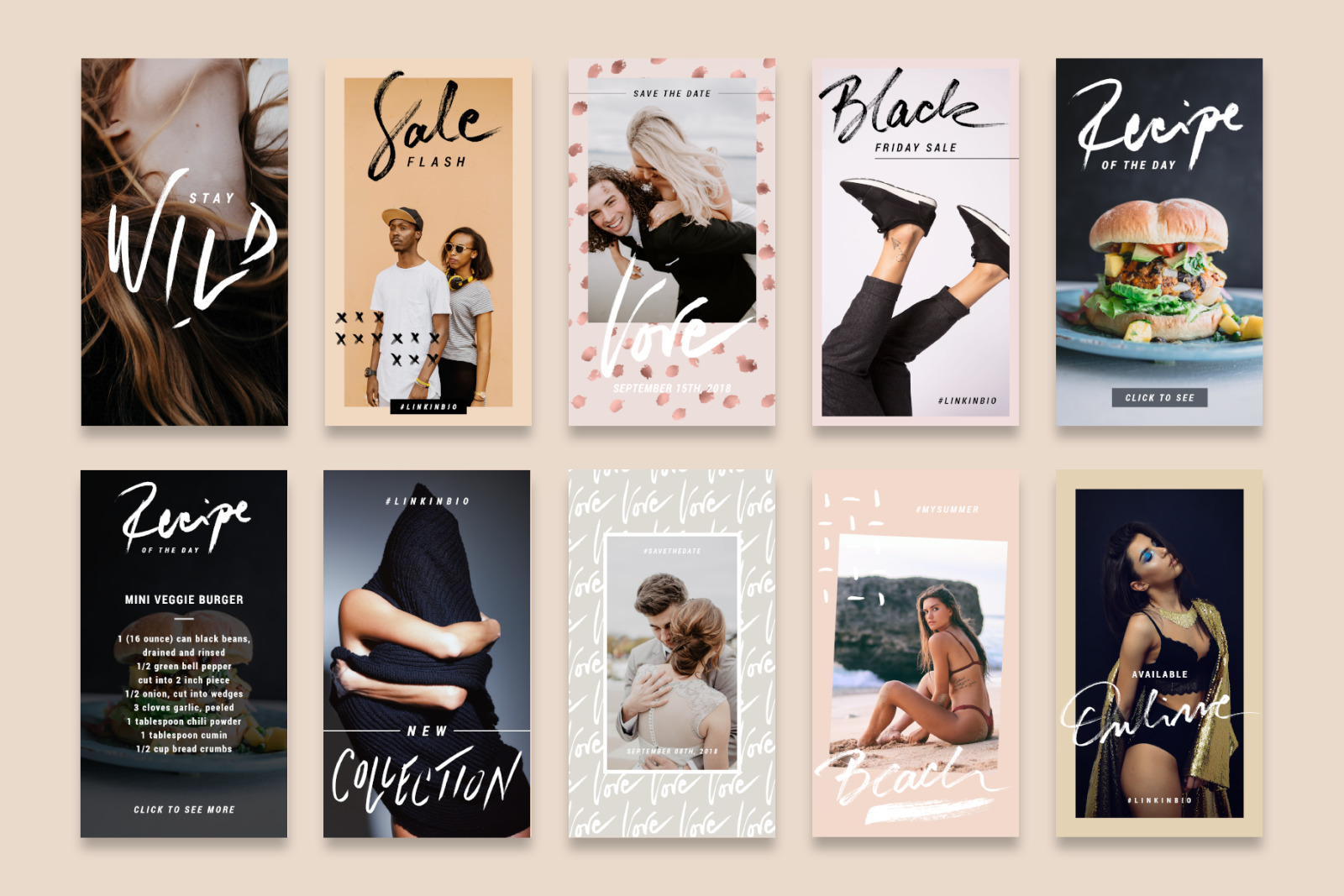 Rose Gold Instagram Stories Pack Rose Gold Instagram Stories Pack