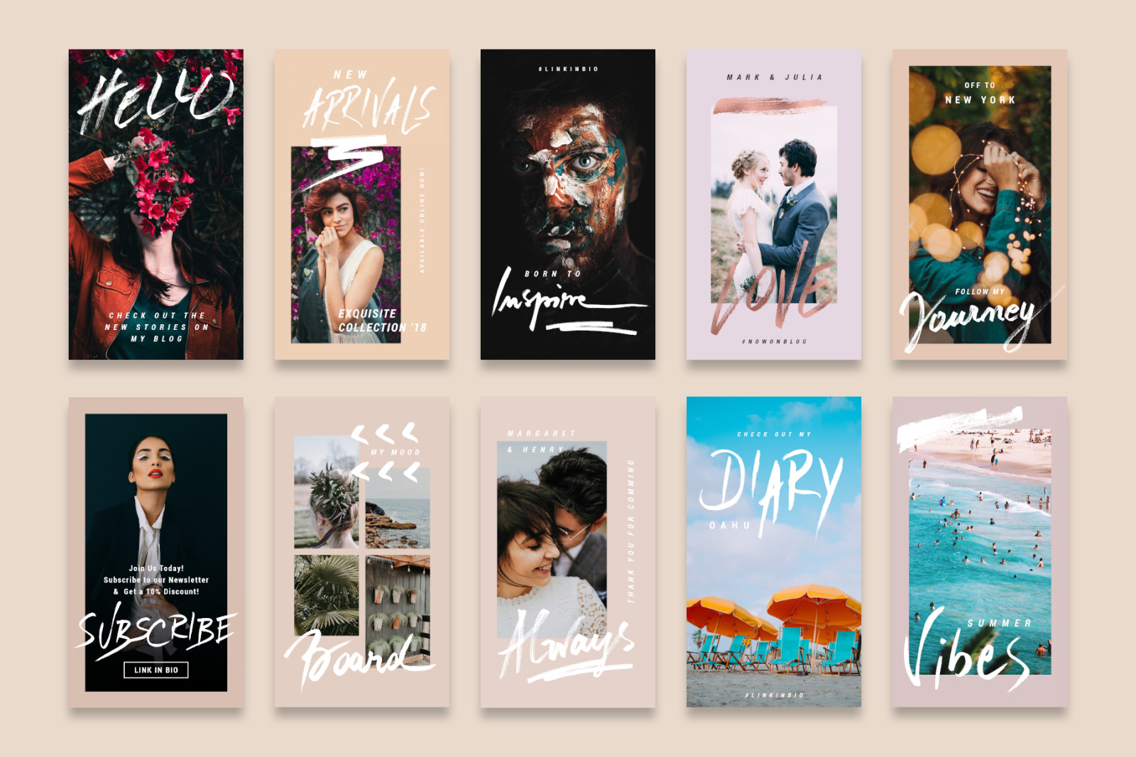 Rose Gold Instagram Stories Pack Rose Gold Instagram Stories Pack