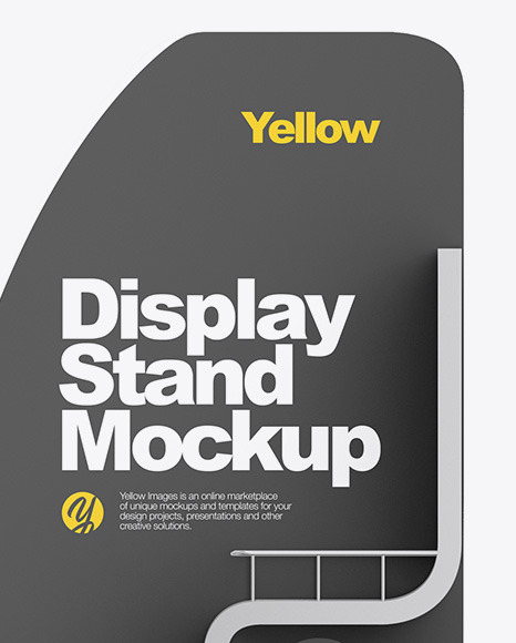 Metallic Display Stand Mockup