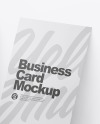 Three Paper Business Cards Mockup