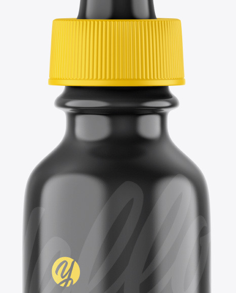 Glossy Dropper Bottle Mockup