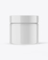 Glossy Plastic Cream Jar Mockup