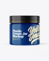 Glossy Plastic Cream Jar Mockup