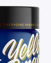 Glossy Plastic Cream Jar Mockup