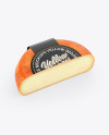 Red Cheese Wheel Mockup