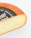Red Cheese Wheel Mockup