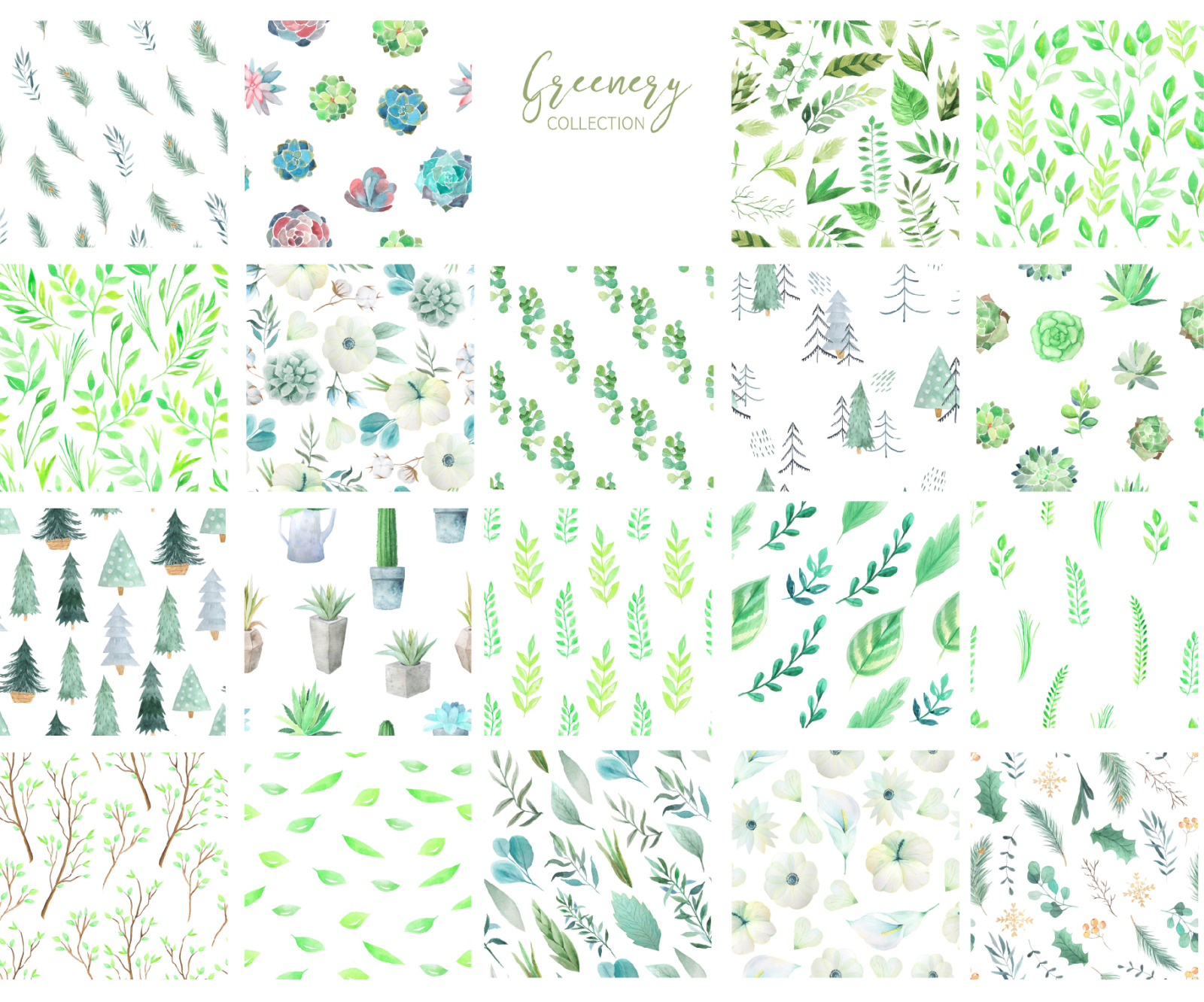 100 in 1 Watercolor Patterns Set 100 in 1 Watercolor Patterns Set
