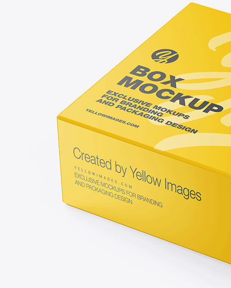 Glossy Box Mockup