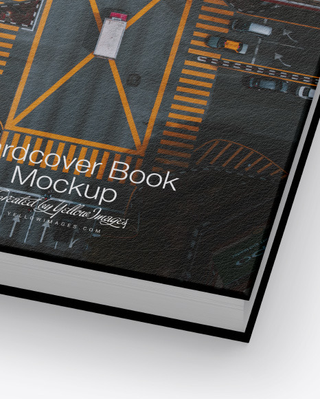 Hardcover Book w/ Textured Cover Mockup