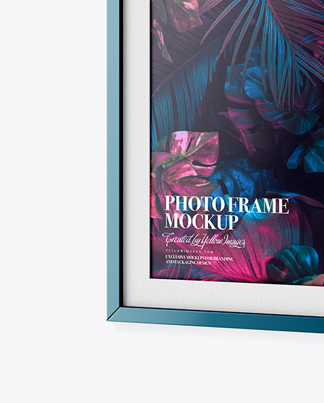 Glossy Photo Frame Mockup