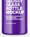 Glossy Glass Bottle Mockup