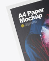 A4 Paper Mockup