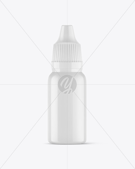 Glossy Dropper Bottle Mockup