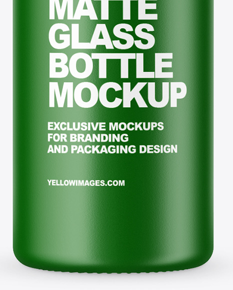 Matte Glass Bottle Mockup