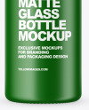 Matte Glass Bottle Mockup