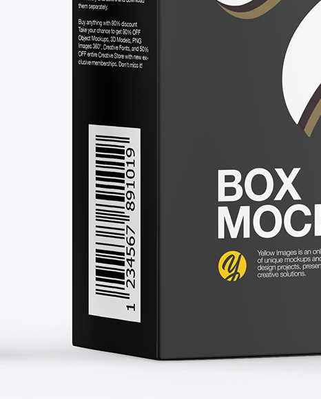 Glossy Cosmetic Tube with Box Mockup