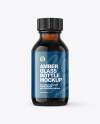 50ml Amber Glass Bottle Mockup 50ml Amber Glass Bottle Mockup