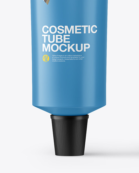 Matte Cosmetic Tube with Box Mockup