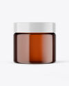 Amber Glass Cream Jar Mockup