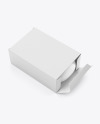 Matte Carton Box with Soap Mockup - High Angle View