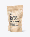 Kraft Paper Stand Up Pouch Mockup