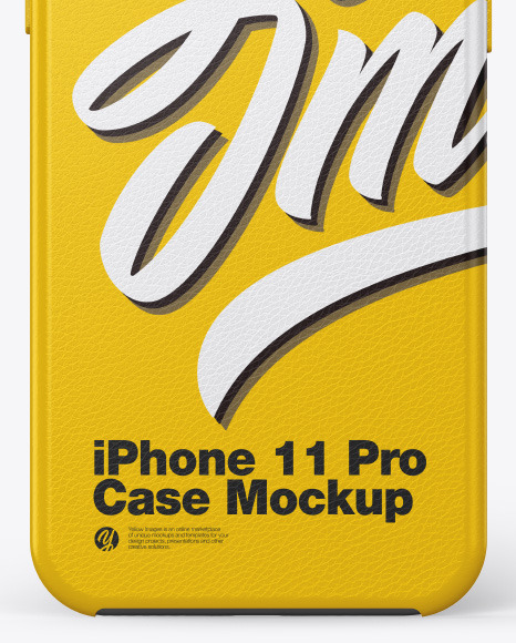 IPhone 11 Pro Leather Case Mockup