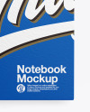 Textured Notebook Mockup With Pen