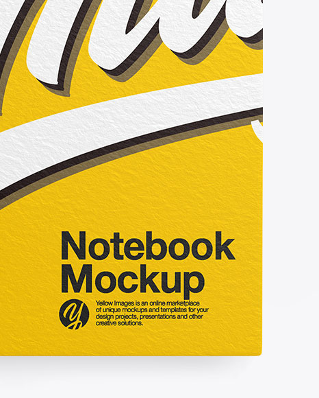 Textured Notebook Mockup With Pen