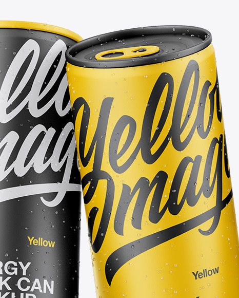Five Matte Cans Mockup Five Matte Cans Mockup