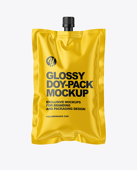 Glossy Doy-Pack Mockup