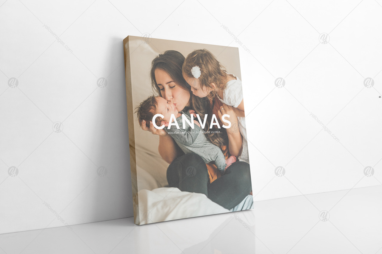 Portrait Canvas Ratio 3x4 Mockup 04