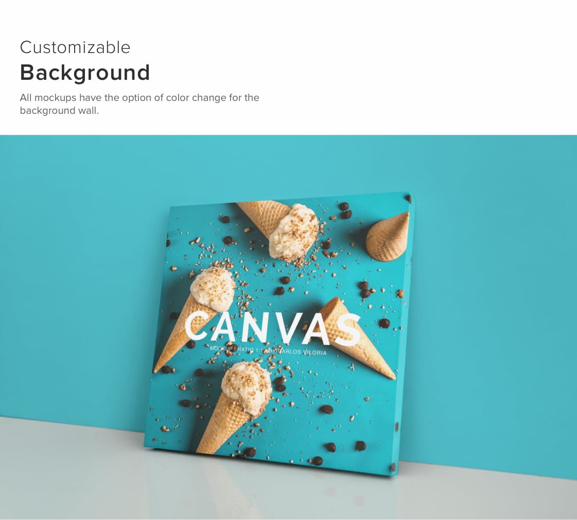 Square Canvas Ratio 1x1 Mockup 03