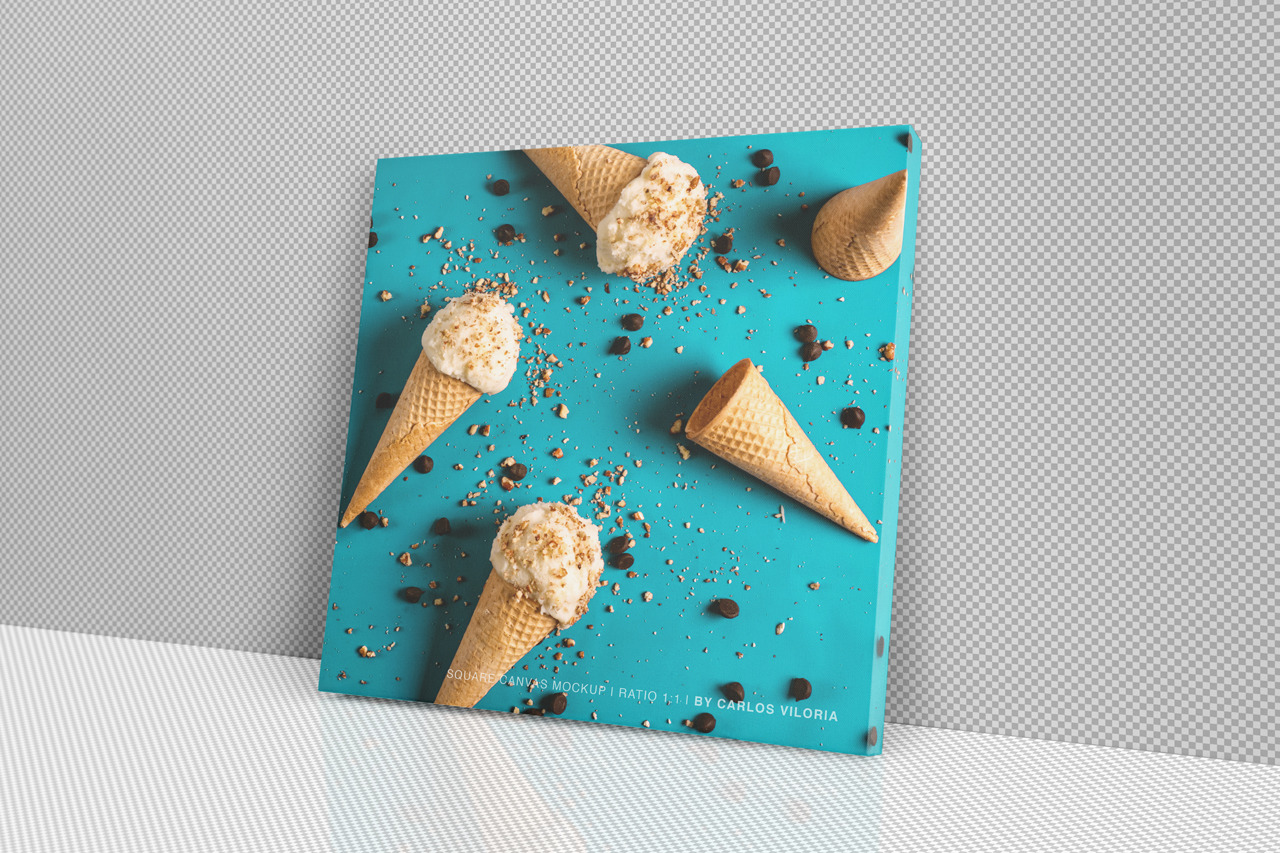 Square Canvas Ratio 1x1 Mockup 03