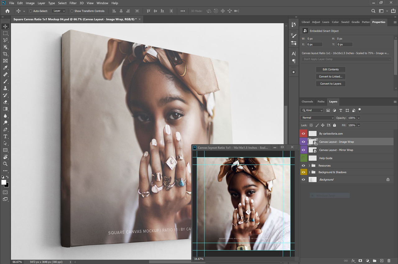 Square Canvas Ratio 1x1 Mockup 04 Square Canvas Ratio 1x1 Mockup 04